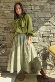 Nonni Gingham Ripley Skirt Olive